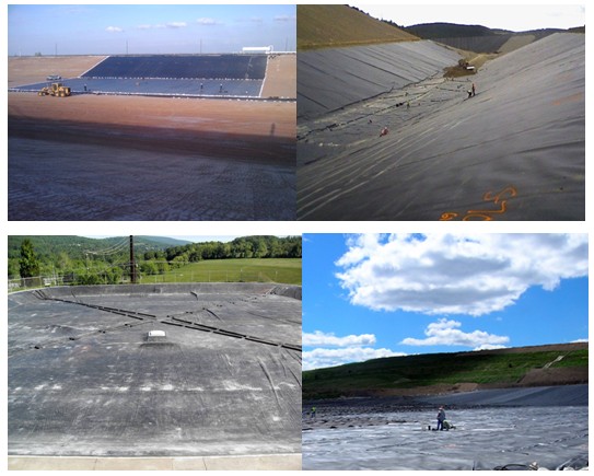 High Seepage HDPE Geomembrane Liner 1.50mm For Hazardous Material 0