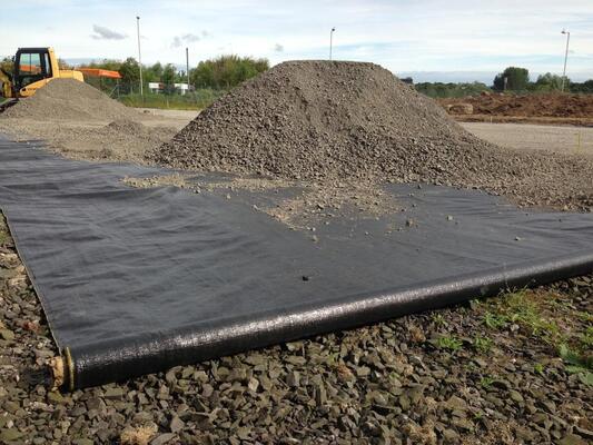 China Geotextile High Strength PP Warp Knitted Geotextile Used for Road Construction