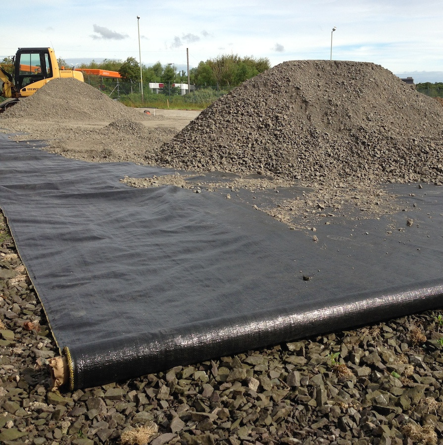 8oz Woven Geotextile Under Gravel for Road Reinforcement